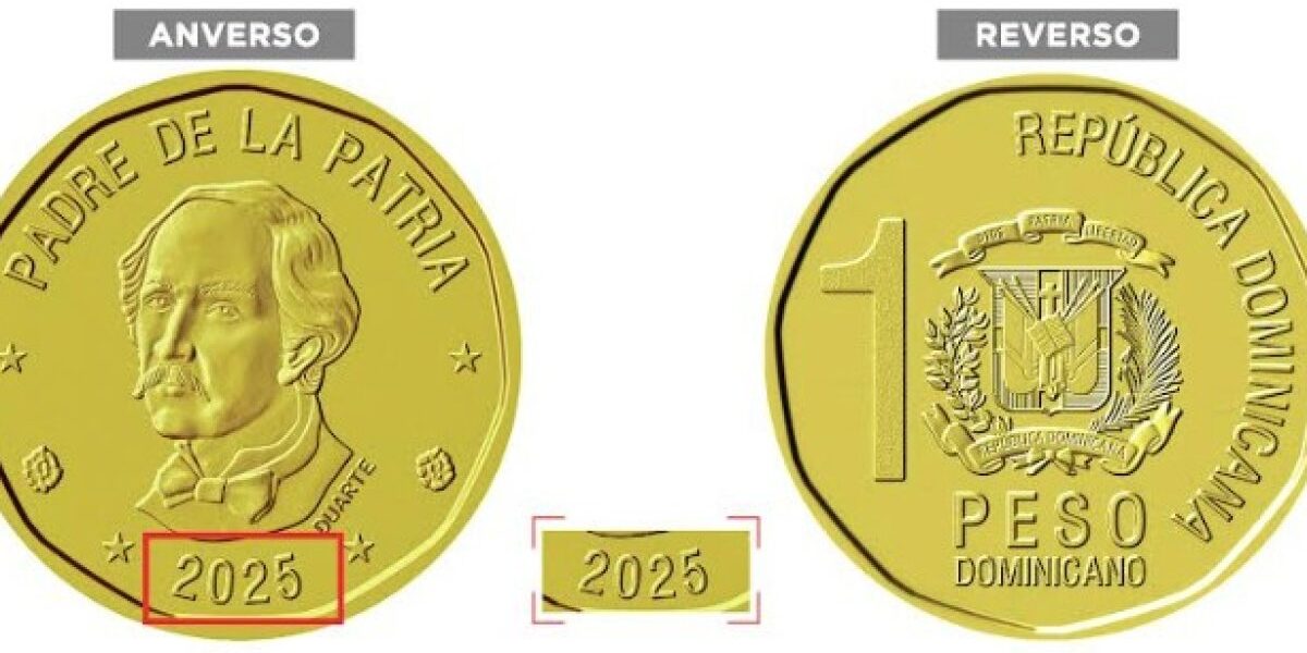 Nuevas monedas RD$1 en República Dominicana