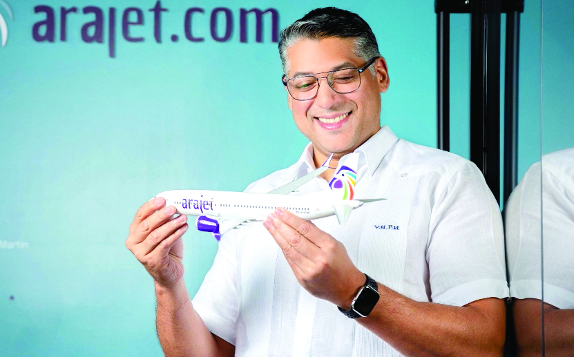 Avión de Arajet en la nueva ruta Punta Cana-Ecuador