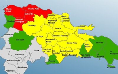 Mapa de provincias en alerta roja por lluvias según COE