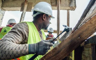 Mano de obra haitiana en la construcción en República Dominicana.