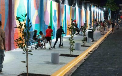 Parques lineales en RD transforman aceras