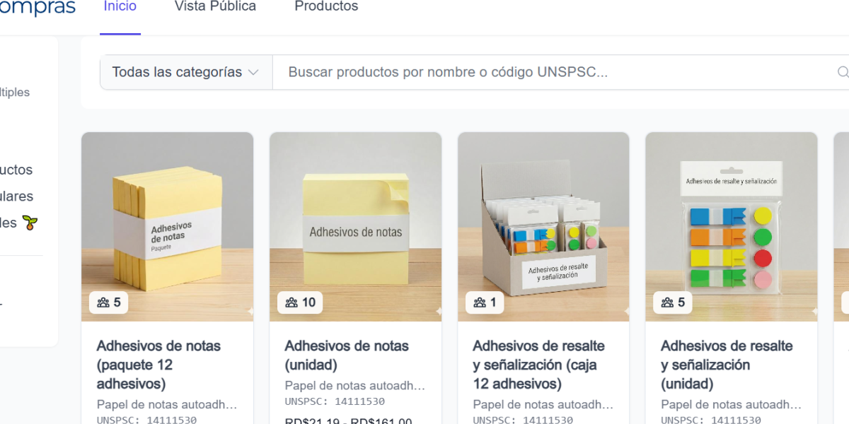Eficompras contrataciones públicas plataforma virtual