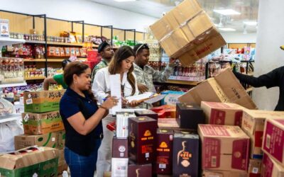 Incautación de mercancías ilícitas en Santo Domingo.