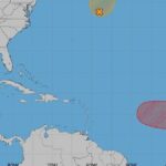 Tormenta Dolly en el Atlántico central con vientos de 65 km/h
